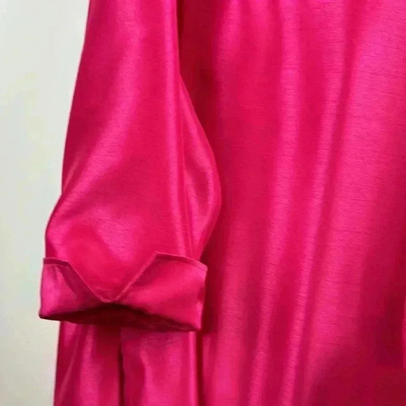 CHICO’S HOT PINK SZ 4 USA 20/22 NWT jacket lined w/pockets cuffed sleeves pretty - Picture 6 of 6